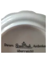 Vorschaubild 4 von Dekoschale Porzellan Klassisch Mehrfarbig Rosenmotiv Goldrand