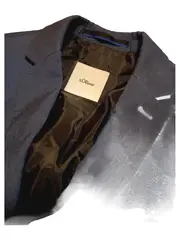 Vorschaubild 2 von Herren Sakko Blazer Gr. 42 Blau Business Slim Fit