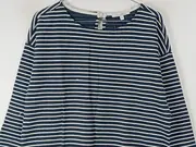 Vorschaubild 4 von Damen Langarmshirt Maritim Gestreift Blau Weiß Gr. XS