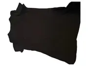 Vorschaubild 3 von Damen T-Shirt Gr. M Schwarz Sportlich Logo-Print Kurzarm Baumwolle