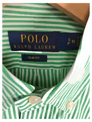 Vorschaubild 3 von Herren Hemd Slim Fit Grün Weiß Gestreift Gr. S