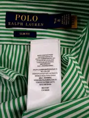 Vorschaubild 2 von Herren Hemd Slim Fit Grün Weiß Gestreift Gr. S