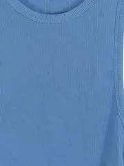 Vorschaubild 2 von Damen Tanktop Basic Rippstrick Blau Gr. 36/S