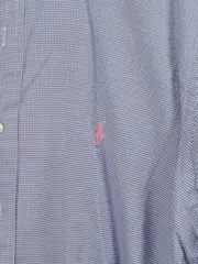 Vorschaubild 3 von Business Hemd Herren Kariert Blau Langarm Baumwolle XL