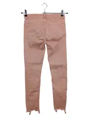 Vorschaubild 2 von Damen Jeans Slim Fit Gr. 34 XS Rosa Casual Fransen