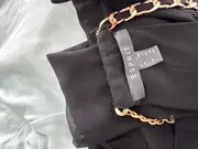 Vorschaubild 3 von Damen festliches Kleid Gr. 38 Schwarz Elegant mit Ketten-Detail