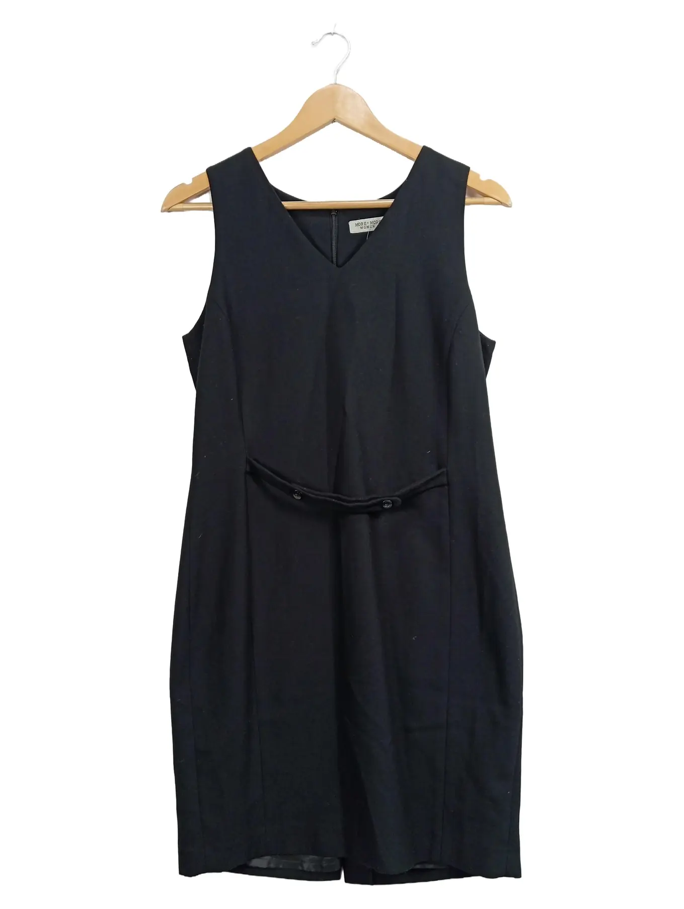 MORE & MORE Etuikleid Business Kleid H-Linie Gr. 38 M Schwarz Midikleid