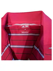 Vorschaubild 3 von Herren Poloshirt Gr. 50/L Rot Gestreift Sportlich Freizeit