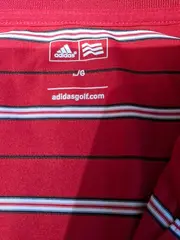 Vorschaubild 4 von Herren Poloshirt Gr. 50/L Rot Gestreift Sportlich Freizeit