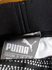 Vorschaubild 4 von Damen 3/4 Laufhose Capri Leggings Gr. 38/M Schwarz Weiß Sport