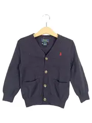 Vorschaubild 1 von Kinder Strickjacke Gr. 98 (3T) Blau Klassisch Wolle