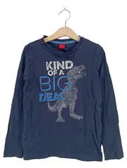 Vorschaubild 1 von Langarmshirt Kinder Gr. 128 Drache Tiermotiv Blau Baumwolle