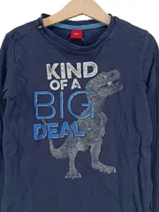 Vorschaubild 2 von Langarmshirt Kinder Gr. 128 Drache Tiermotiv Blau Baumwolle