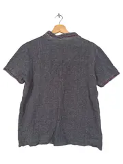 Vorschaubild 2 von Herren Poloshirt Grau Gr. 50/L Baumwolle Casual