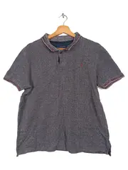 Vorschaubild 1 von Herren Poloshirt Grau Gr. 50/L Baumwolle Casual
