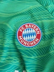 Vorschaubild 2 von FC Bayern München Youth Cup Torwarttrikot Langarm Herren Gr. L Grün