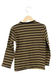 Vorschaubild 2 von Kinder Langarmshirt Grün Gestreift Gr. 110 Streetwear