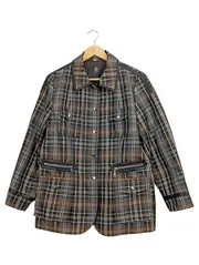 Vorschaubild 1 von Damen Leichte Jacke Gr. 42 Kariert Mehrfarbig Casual