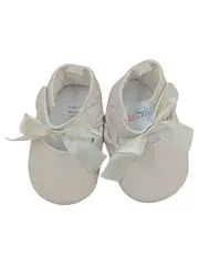 Vorschaubild 2 von Hausschuhe Baby Mädchen Gr. 17 Beige Schleife Casual