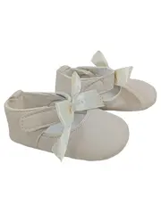 Vorschaubild 1 von Hausschuhe Baby Mädchen Gr. 17 Beige Schleife Casual