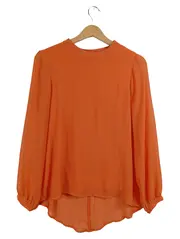 Vorschaubild 1 von Woman Bluse Damen XS Orange Langarm Elegant Viskose