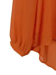 Vorschaubild 4 von Woman Bluse Damen XS Orange Langarm Elegant Viskose