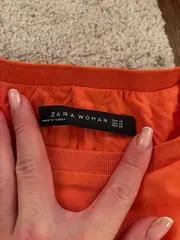 Vorschaubild 6 von Woman Bluse Damen XS Orange Langarm Elegant Viskose