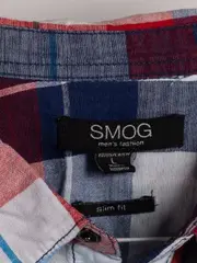 Vorschaubild 5 von Herren Freizeithemd Kariert Mehrfarbig Gr. 50/L Kurzarm