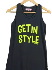 Vorschaubild 2 von Kinder Maxikleid GET IN STYLE Gr. 152 Schwarz Baumwolle