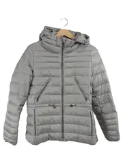 Vorschaubild 1 von Steppjacke Damen Gr. S Grau Kapuze Daunenjacke