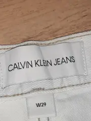 Vorschaubild 4 von Jeans Damen Straight Leg Jeans W29 Gr. 44 Weiß Cropped