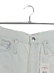 Vorschaubild 3 von Jeans Damen Straight Leg Jeans W29 Gr. 44 Weiß Cropped