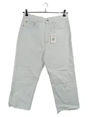 Vorschaubild 1 von Jeans Damen Straight Leg Jeans W29 Gr. 44 Weiß Cropped