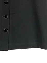 Vorschaubild 4 von Damen Minirock Gr. 38 Schwarz Knopfleiste A-Linie