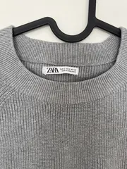 Vorschaubild 4 von Herren Pullover Grau Gr. S Casual Baumwolle