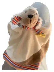 Vorschaubild 2 von Handpuppe Schaf Beige 23x20 cm Baby Spielzeug Kuscheltier