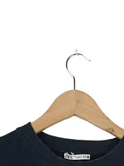 Vorschaubild 2 von Damen Crop Shirt Schwarz Gr. 36/S Kurzarm Casual