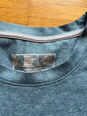 Vorschaubild 4 von Sport Shirt Herren Blau Gr. L Kurzarm Logo Print