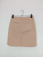 Vorschaubild 3 von Jeansrock Damen 36/S Beige Casual Minirock Knopfleiste