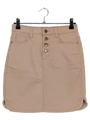 Vorschaubild 1 von Jeansrock Damen 36/S Beige Casual Minirock Knopfleiste