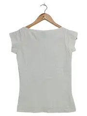 Vorschaubild 2 von Damen T-Shirt Weiß Gr. 34;S Streetwear Casual Logo-Print