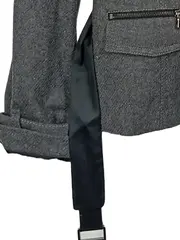 Vorschaubild 4 von Damen Wollmantel Kurzmantel Gr. 42 Grau Klassisch
