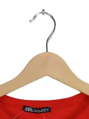 Vorschaubild 3 von Damen Top Shirt Gr. 36/S Rot Kurzarm Casual Basic