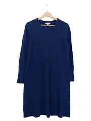 Vorschaubild 1 von Damen Strickkleid Langarm Dunkelblau XL Oversize Casual Herbst