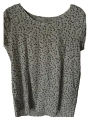 Vorschaubild 2 von EDC Damen T-Shirt Blumenmuster Gr. 38/M Casual Mehrfarbig