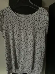 Vorschaubild 3 von EDC Damen T-Shirt Blumenmuster Gr. 38/M Casual Mehrfarbig