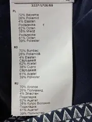 Vorschaubild 5 von Damen Blazer Gr. 34/XS Blau Gemustert Business Elegant Baumwolle