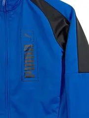 Vorschaubild 2 von Trainingsjacke Kinder Gr. 152 Blau Schwarz Sportjacke Polyester