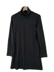 Vorschaubild 1 von Damen Businesskleid Rollkragen Gr. 36/S Schwarz Elegant Klassisch