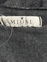 Vorschaubild 2 von ITALIA Damen Pullover Einheitsgröße Grau Casual Glitzer V-Ausschnitt